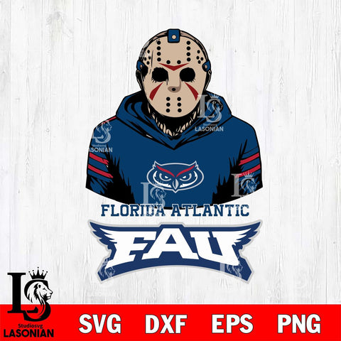 Florida Atlantic Owls Jason Voorhees 4 Svg Eps Dxf Png File, Digital Download