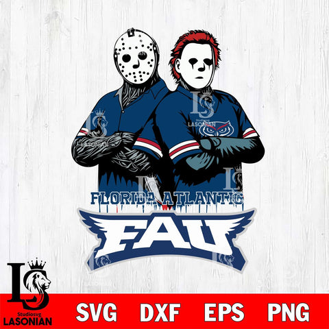 Florida Atlantic Owls Jason Voorhees 8 Svg Eps Dxf Png File, Digital Download