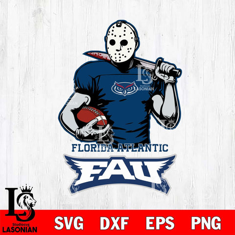 Florida Atlantic Owls Jason Voorhees 9 Svg Eps Dxf Png File, Digital Download