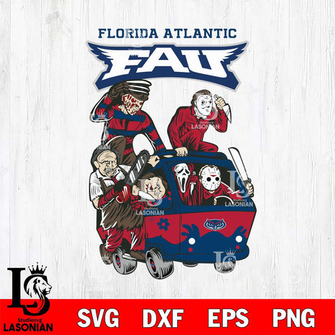 Florida Atlantic Owls Jason Voorhees Horror 10 Svg Eps Dxf Png File, NCAA svg, Digital Download, Instant Download