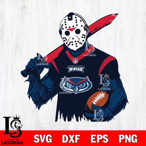 Florida Atlantic Owls Jason Voorhees Horror 11 Svg Eps Dxf Png File, NCAA svg, Digital Download, Instant Download