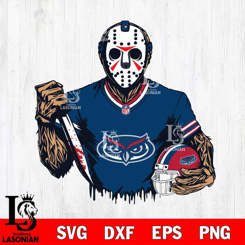 Florida Atlantic Owls Jason Voorhees Horror 5 Svg Eps Dxf Png File, NCAA svg, Digital Download, Instant Download