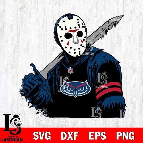 Florida Atlantic Owls Jason Voorhees Horror 7 Svg Eps Dxf Png File, NCAA svg, Digital Download, Instant Download