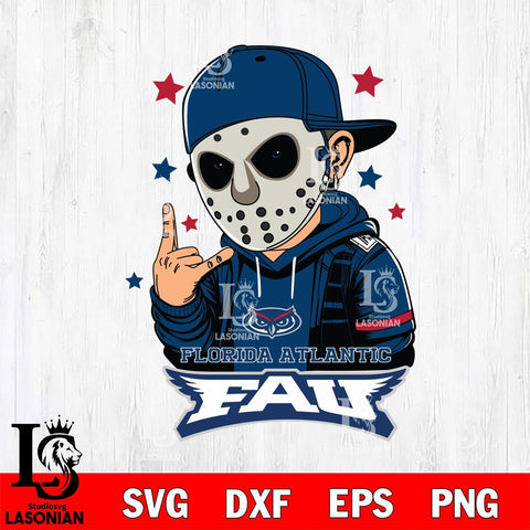 Florida Atlantic Owls Jason Voorhees Horror 9 Svg Eps Dxf Png File, NCAA svg, Digital Download, Instant Download