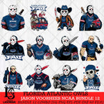 Florida Atlantic Owls Jason Voorhees Horror Bundle 12 SVG Eps Dxf Png File, bundle NCAA svg, Digital Download, Instant Download