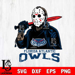 Florida Atlantic Owls Jason Voorhees Horror Halloween Svg Eps Dxf Png File, NCAA svg, Digital Download, Instant Download