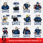 Florida Atlantic Owls Jason Voorhees NCAA Bundle 12 SVG Svg Eps Dxf Png File, Digital Download