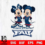Florida Atlantic Owls Mickey Minnie Mouse rugby ball Svg Eps Dxf Png File, NCAA svg , File Cut , Digital Download , Instant Download, Cut Svg Files
