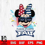 Florida Atlantic Owls Minnie Mouse Love Sport SVG DXF EPS PNG FILE, NCAA File Cut,Digital Download,Instant Download