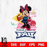 Florida Atlantic Owls Minnie Mouse Sport SVG DXF EPS PNG FILE, NCAA File Cut,Digital Download,Instant Download