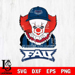 Florida Atlantic Owls Pennywise Horror Sport 10 Svg Eps Dxf Png File, Digital Download