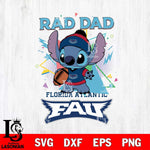 Florida Atlantic Owls Stitch Rad Dad SVG DXF EPS PNG FILE, NCAA File Cut,Digital Download,Instant Download