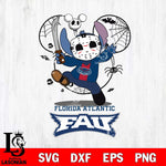 Florida Atlantic Owls Stitch jason voorhees Halloween Svg Eps Dxf Png File, Digital Download, Instant Download