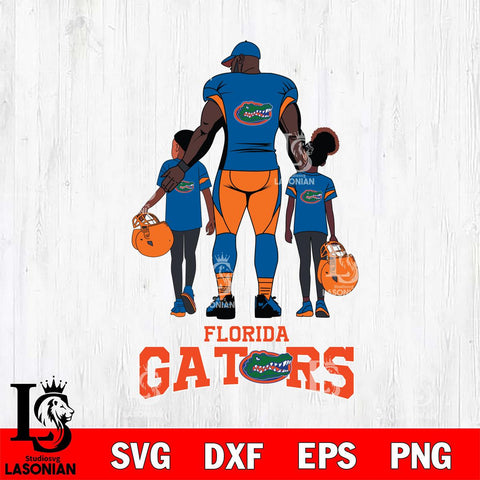 Florida Gators 3 Father and son Rugby SVG DXF EPS PNG FILE,NCAA SVG, Father day Digital Download,Instant Download, Silhouette