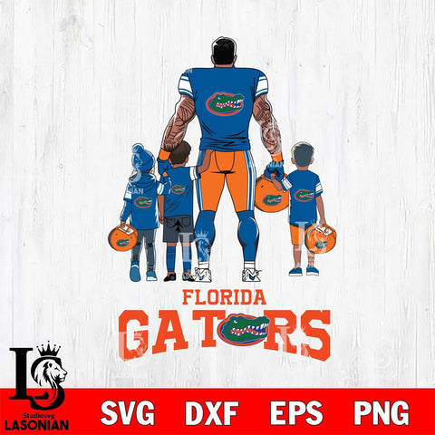 Florida Gators 4 Father and son Rugby SVG DXF EPS PNG FILE,NCAA SVG, Father day Digital Download,Instant Download, Silhouette