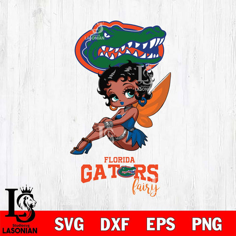 Florida Gators Beauty Black Fairy Betty Boop, Svg Eps Dxf Png File, Digital Download