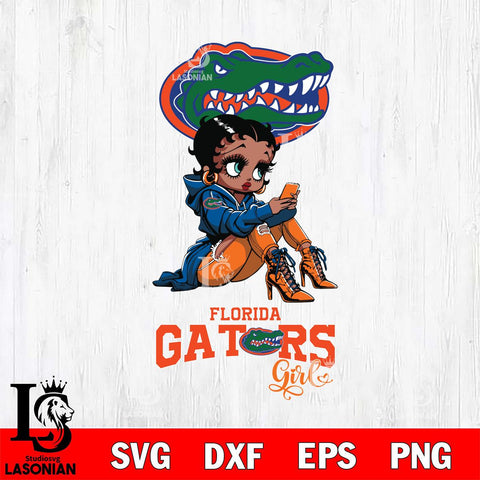 Florida Gators Beauty Black Fan Girl Football, Svg Eps Dxf Png File, Digital Download