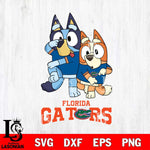 Florida Gators Bluey & Bingo Svg Eps Dxf Png File, NCAA svg, Digital Download, Instant Download
