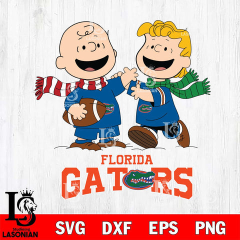 Florida Gators Charlie Brown & Linus Football Cricut,Christmas SVG DXF EPS PNG FILE, NCAA Digital Download,Instant Download, Silhouette