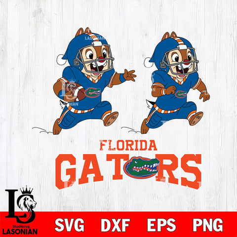 Florida Gators Chip & Dale Football Cricut,Christmas SVG DXF EPS PNG FILE, NCAA Digital Download,Instant Download, Silhouette