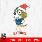 Florida Gators Christmas Bluey Honey Sport Cut Files,Bluey Cricut,Christmas Svg , Bluey svg , Digital Download, dxf eps png pdf file