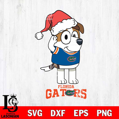 Florida Gators Christmas Bluey Jack Sport Cut Files,Bluey Cricut,Christmas Svg , Bluey svg , Digital Download, dxf eps png pdf file