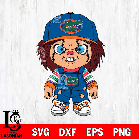 Florida Gators Chucky Football Horror Halloween Svg Eps Dxf Png File, NCAA svg, Digital Download, Instant Download