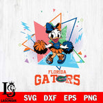 Florida Gators Cute Daisy Duck Cheerleader SVG DXF EPS PNG FILE, NCAA File Cut,Digital Download,Instant Download