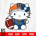 Florida Gators Cute Hello Kitty Football 5 Svg Eps Dxf Png File, NCAA svg, Digital Download, Instant Download