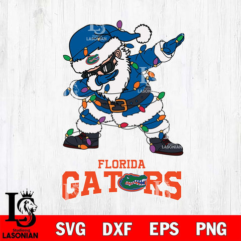 Florida Gators Dabbing Santa Claus Ugly Christmas Svg dxf eps png pdf file,NCAA svg,Digital Download,Cricut file