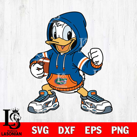 Florida Gators Donald Duck Disney Christmas File Cut, NCAA SVG DXF EPS PNG FILE, Digital Download , Criucut , Silhouette