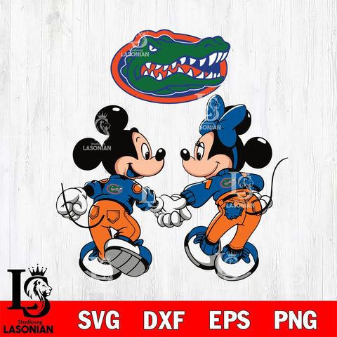 Florida Gators Fan Minnie And Mickey Love Svg Eps Dxf Png File, Digital Download, Instant Download