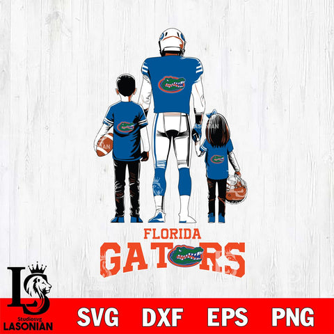 Florida Gators Father And Child Football SVG DXF EPS PNG FILE,NCAA SVG, Father day Digital Download,Instant Download, Silhouette