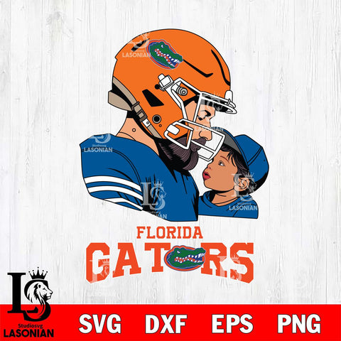 Florida Gators Father And Child Rugby SVG DXF EPS PNG FILE,NCAA SVG, Father day Digital Download,Instant Download, Silhouette