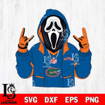 Florida Gators Ghostface Scream Football Halloween Svg Eps Dxf Png File, NCAA svg, Digital Download, Instant Download