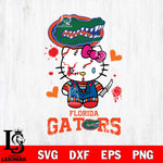 Florida Gators Hello Kitty Horror 2 Svg Eps Dxf Png File, Digital Download