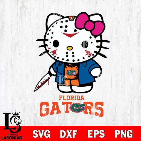 Florida Gators Hello Kitty Horror 3 Svg Eps Dxf Png File, Digital Download
