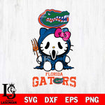 Florida Gators Hello Kitty Horror 4 Svg Eps Dxf Png File, Digital Download
