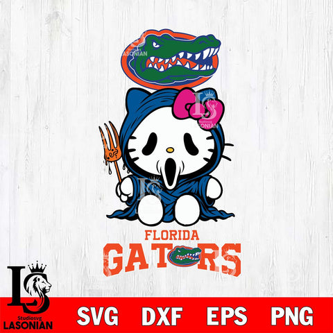 Florida Gators Hello Kitty Horror 4 Svg Eps Dxf Png File, Digital Download