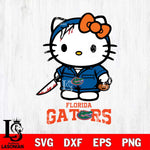 Florida Gators Hello Kitty Horror 5 Svg Eps Dxf Png File, Digital Download