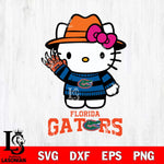 Florida Gators Hello Kitty Horror 6 Svg Eps Dxf Png File, Digital Download