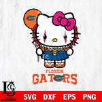 Florida Gators Hello Kitty Horror 7 Svg Eps Dxf Png File, Digital Download