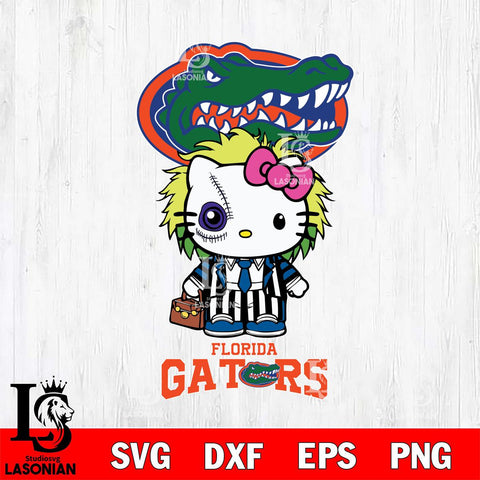 Florida Gators Hello Kitty Horror 8 Svg Eps Dxf Png File, Digital Download