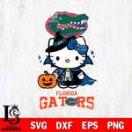 Florida Gators Hello Kitty Horror 9 Svg Eps Dxf Png File, Digital Download