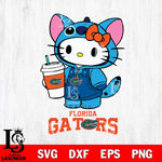 Florida Gators Hello Kitty Stitch Svg Eps Dxf Png File, NCAA svg, Digital Download, Instant Download