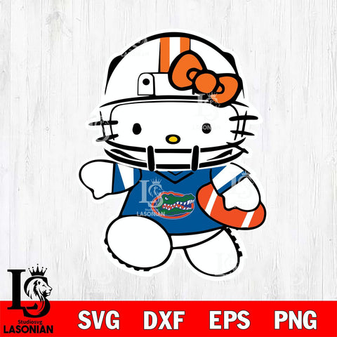 Florida Gators Hello Kitty sport 8 Svg Eps Dxf Png File, NCAA svg, Digital Download, Instant Download