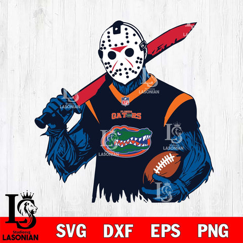 Florida Gators Jason Voorhees Horror 11 Svg Eps Dxf Png File, NCAA svg, Digital Download, Instant Download
