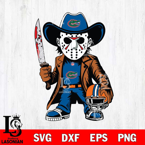 Florida Gators Jason Voorhees Horror Svg Eps Dxf Png File, NCAA svg, Digital Download, Instant Download
