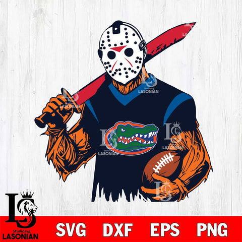 Florida Gators Jason Voorhees Horror Halloween 2 Svg Eps Dxf Png File, NCAA svg, Digital Download, Instant Download