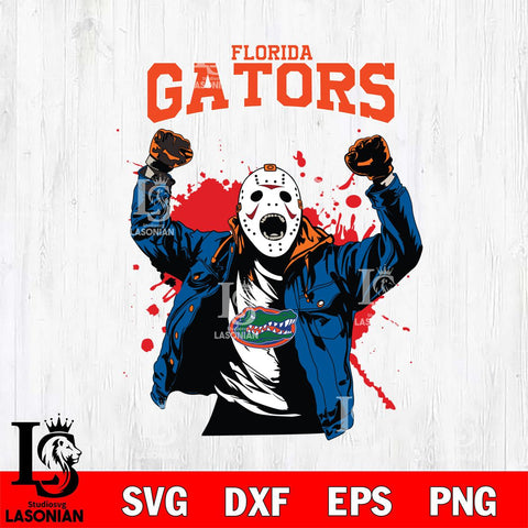 Florida Gators Jason Voorhees Horror Halloween 3 Svg Eps Dxf Png File, NCAA svg, Digital Download, Instant Download